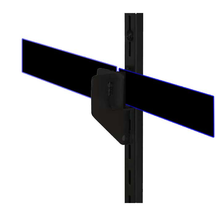 CR1/MAB 1'' Rectangular Tubing Bracket Black