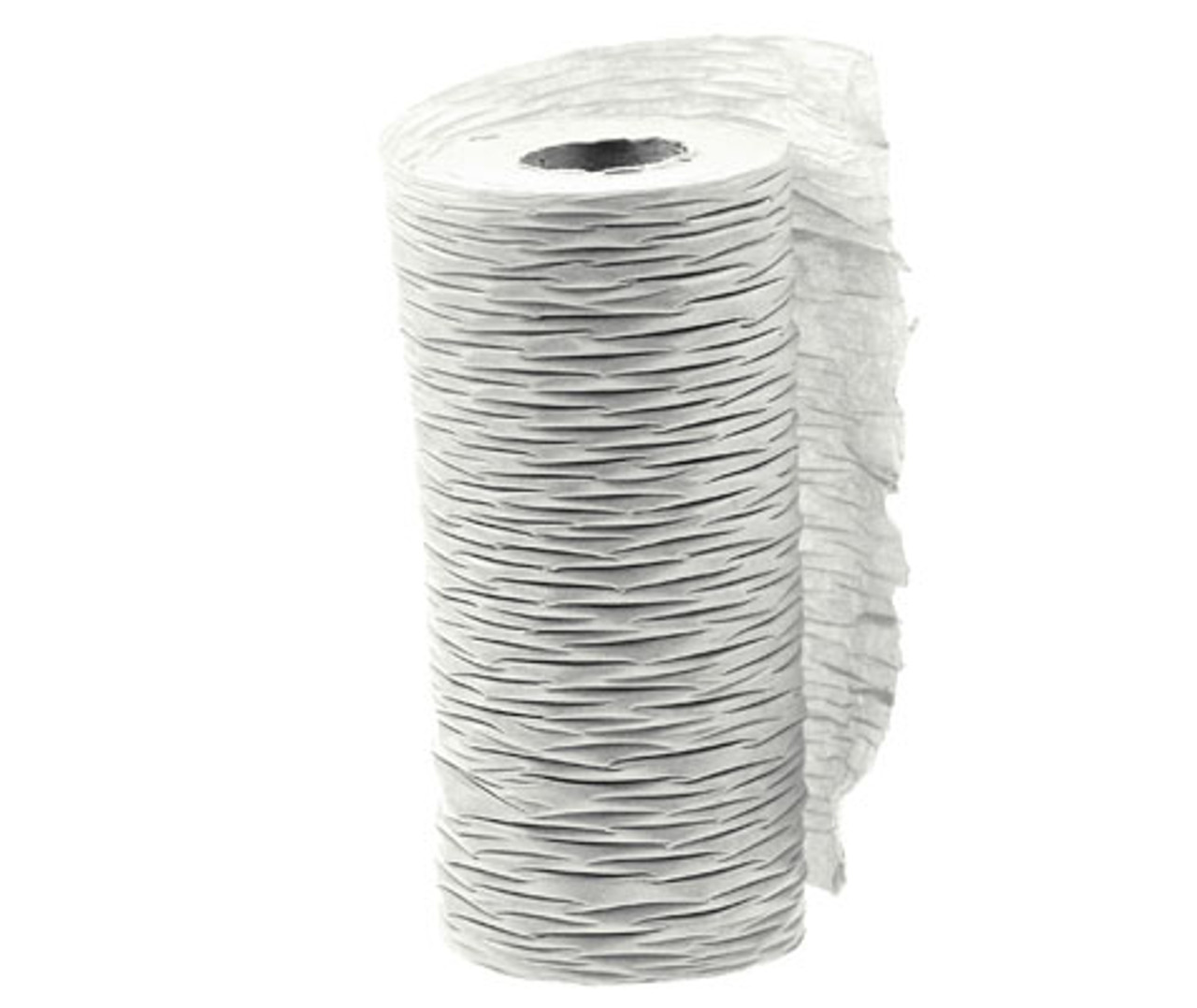 Silver Crinkle Paper Ribbon 3" wide x 25 yds.
