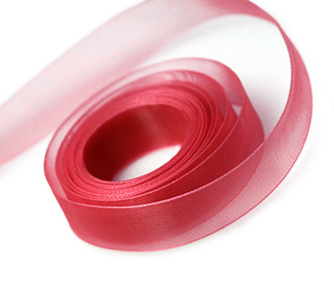Red Chiffon Sheer Ribbon 1/4" x 100 yds.