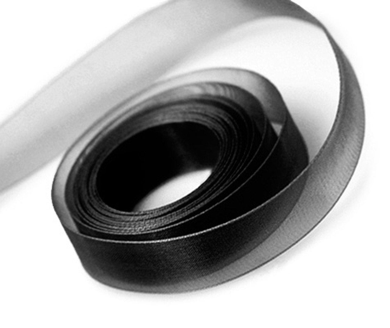 Black Chiffon Sheer Ribbon 7/8" x 100 yds.