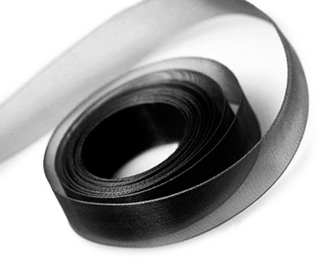 Black Chiffon Sheer Ribbon 7/8" x 100 yds.