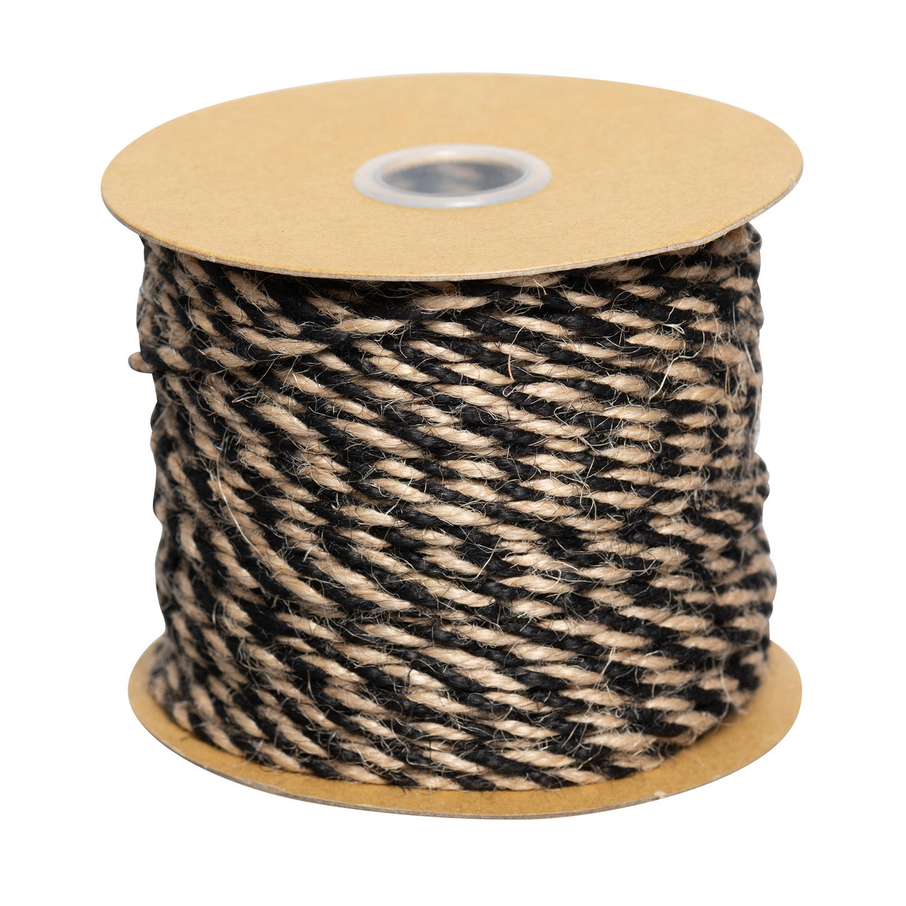 Natural w/Black Coloured Jute Twine 50 yds.