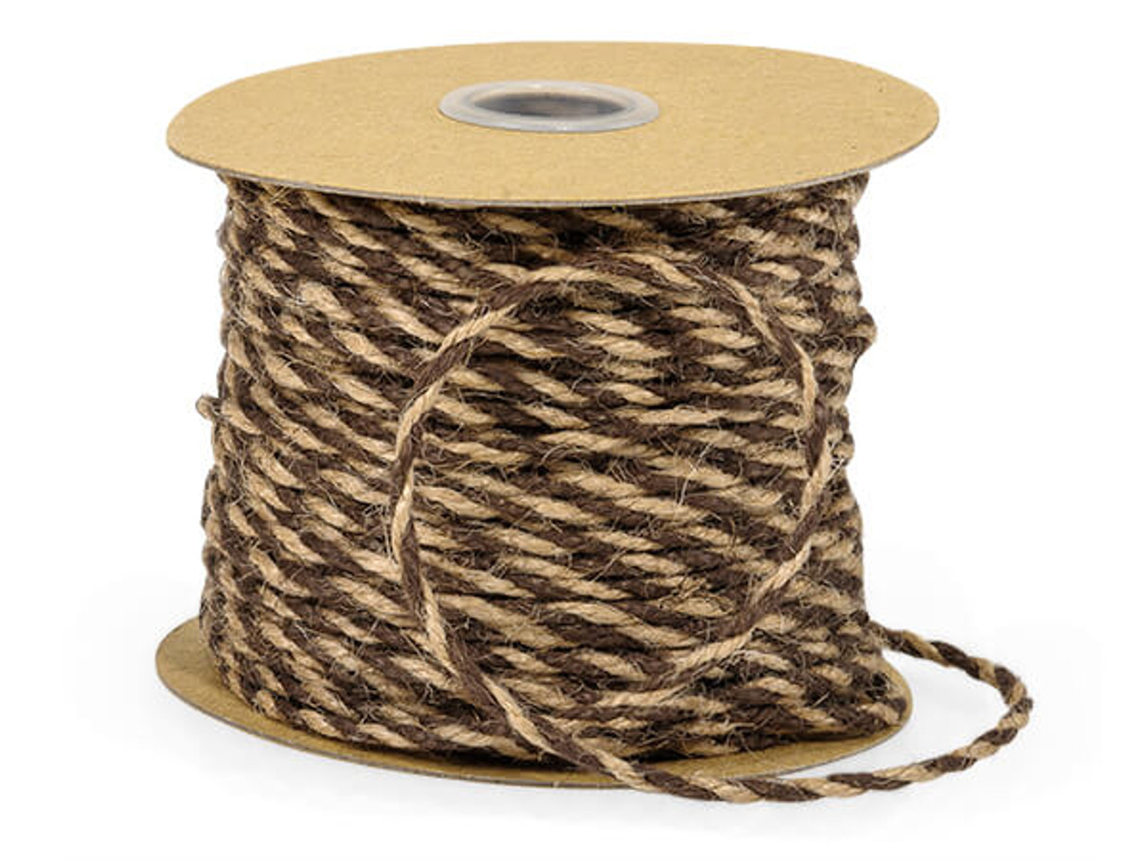 Natural w/Chocolate Coloured jute Twine