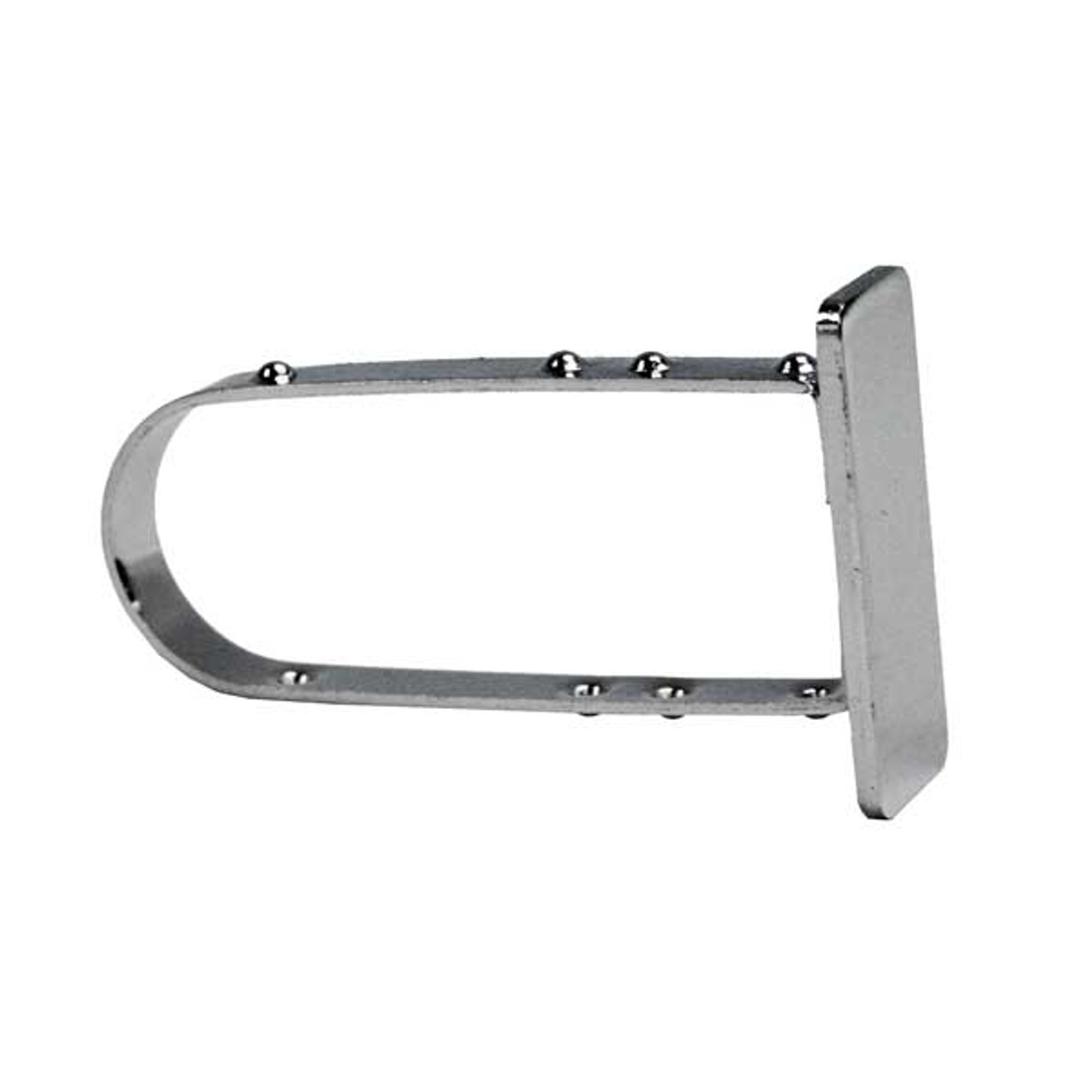 Satin Chrome End cap for rectangular tubing