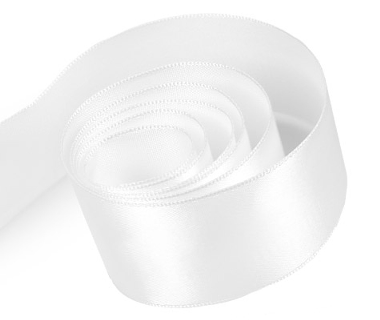 White Luscious (wire edged) 1-1/2" x 50 yd. Ribbon