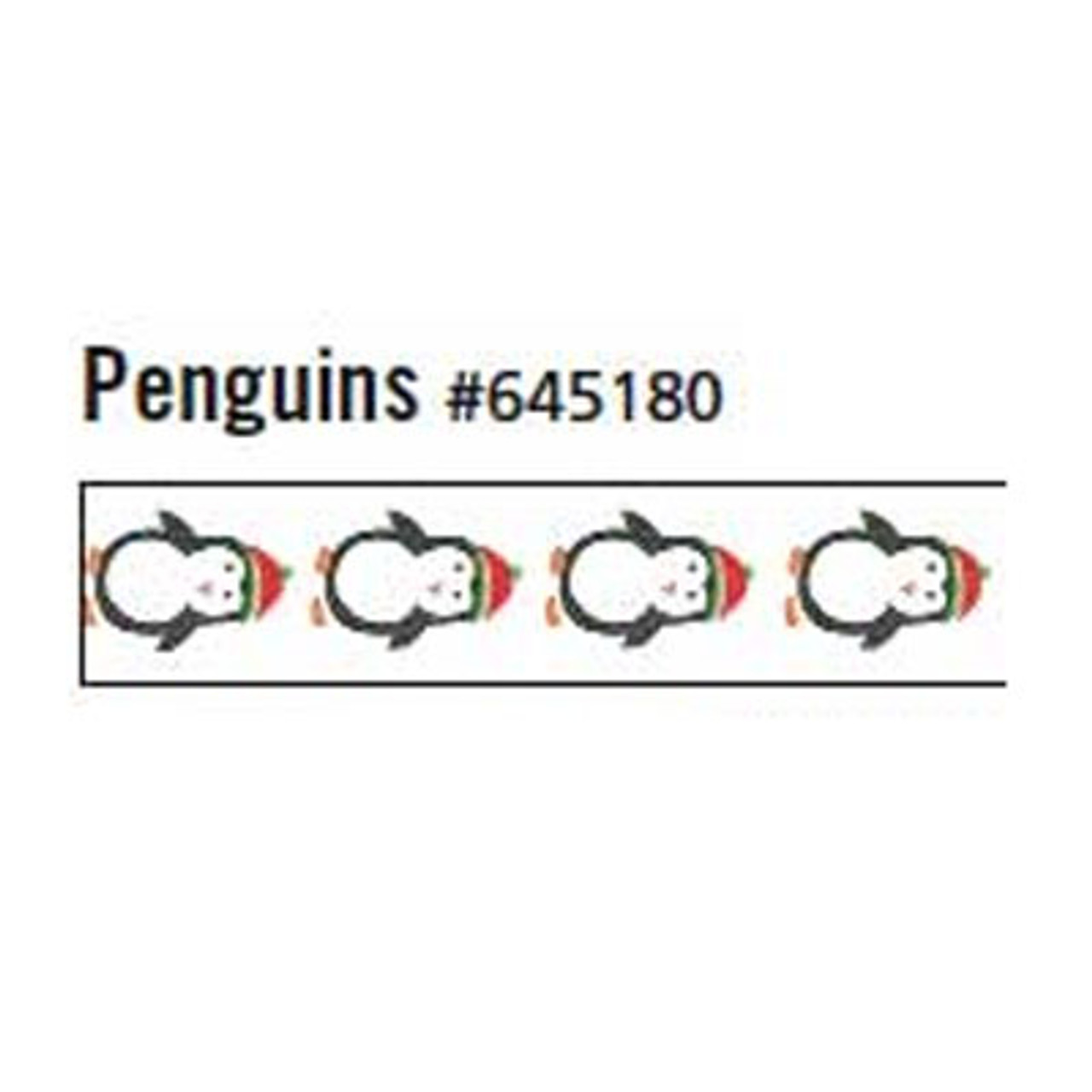 Penguins Printed Curling Ribbon 3/8" x 250 yd.