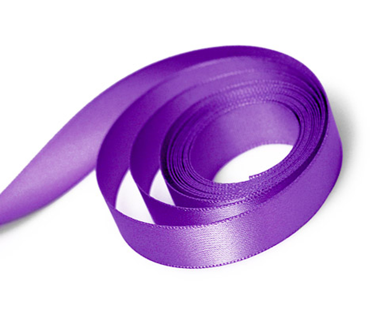 Purple Single Face Satin Ribbon 5/8" x 100 yards