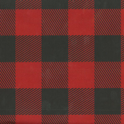 Red Lumberjack Plaid Pattern Tissue Paper 20” x 30”
