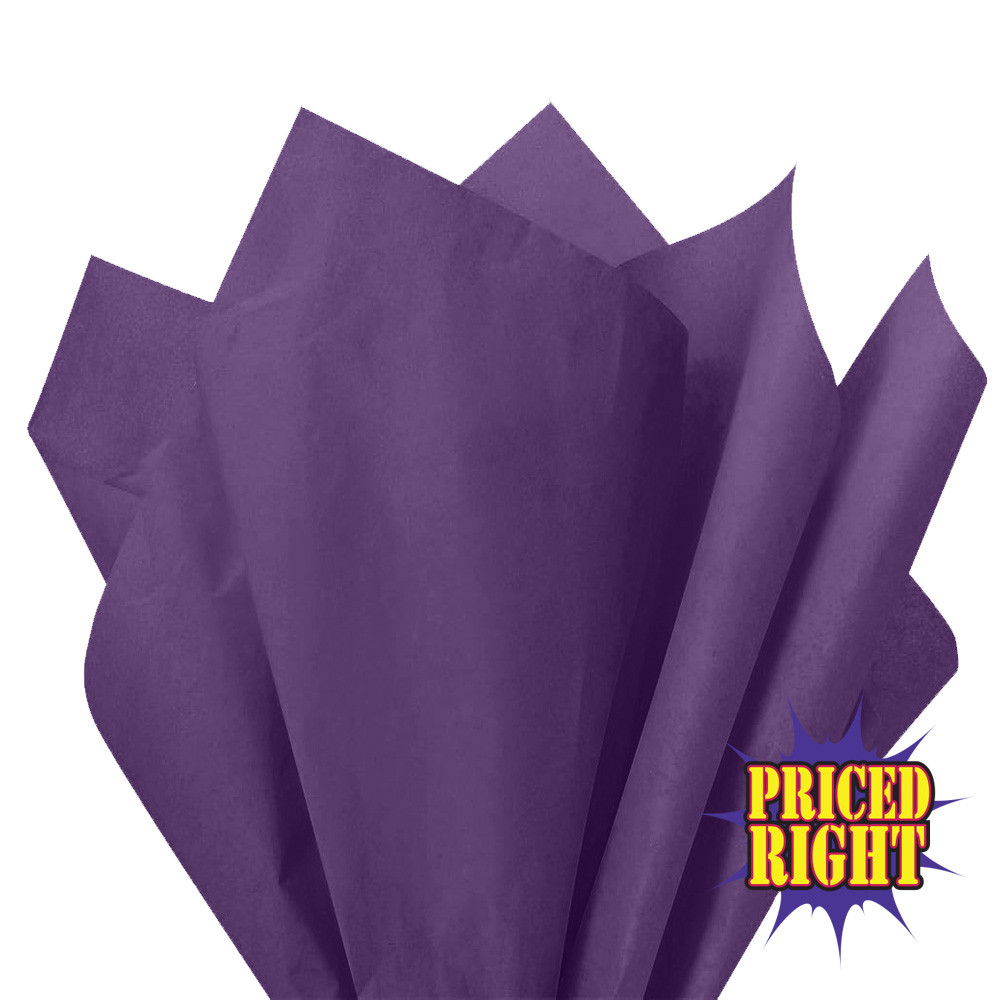 Grape Priced Right Coloured Tissue Paper 20” x 30”