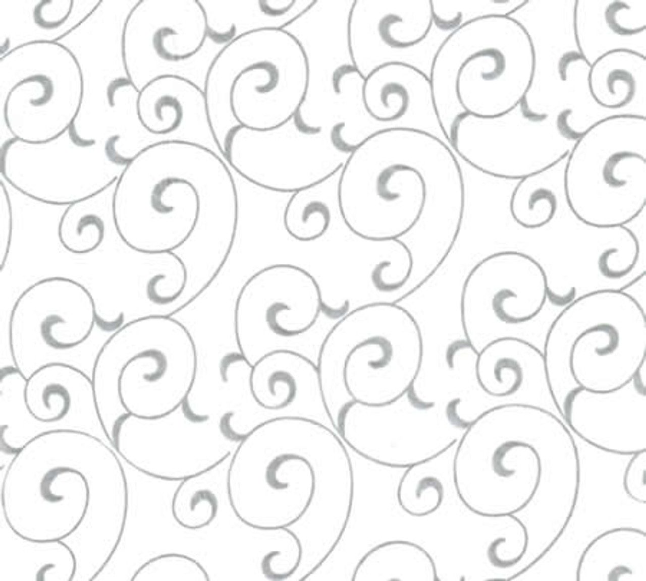 20x30 Silver Ivy Swirl Pattern Tissue Paper per ream or 240 sheets