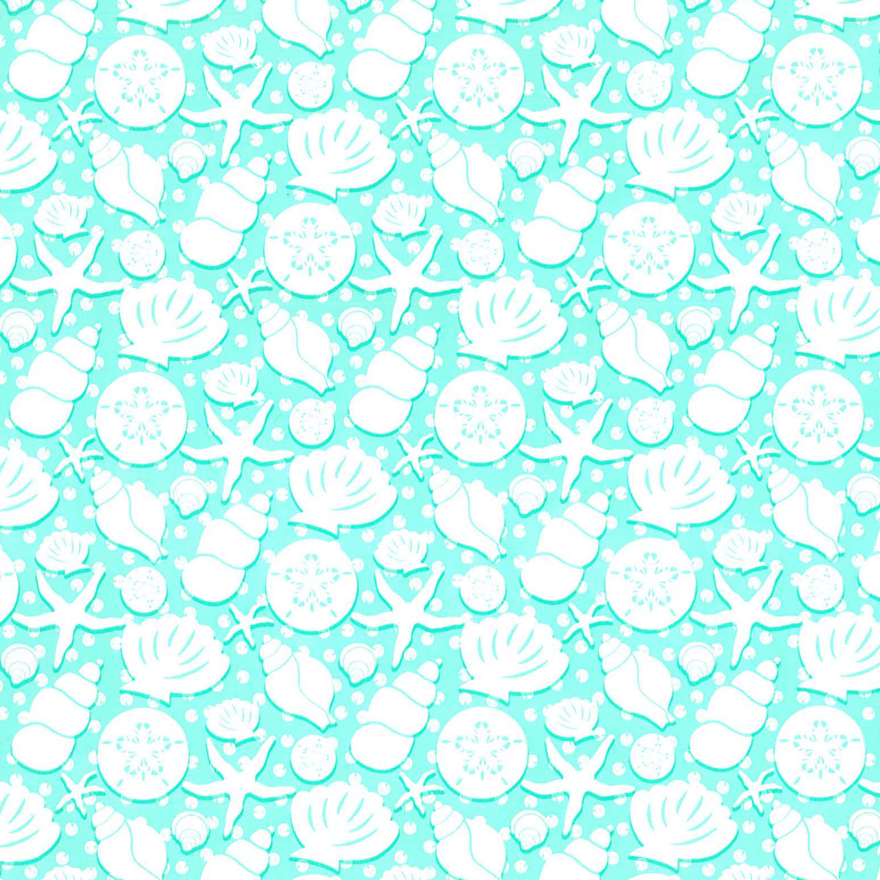 24" x 200' Seashells Gift Wrap