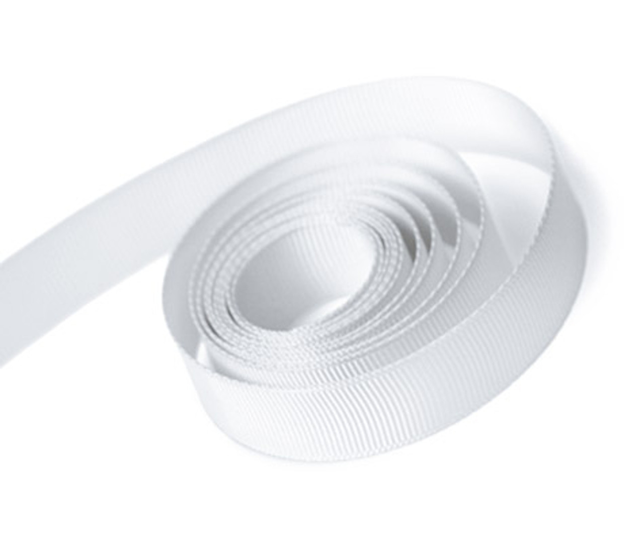 White Grosgrain Ribbon 5/8" x 100 yards