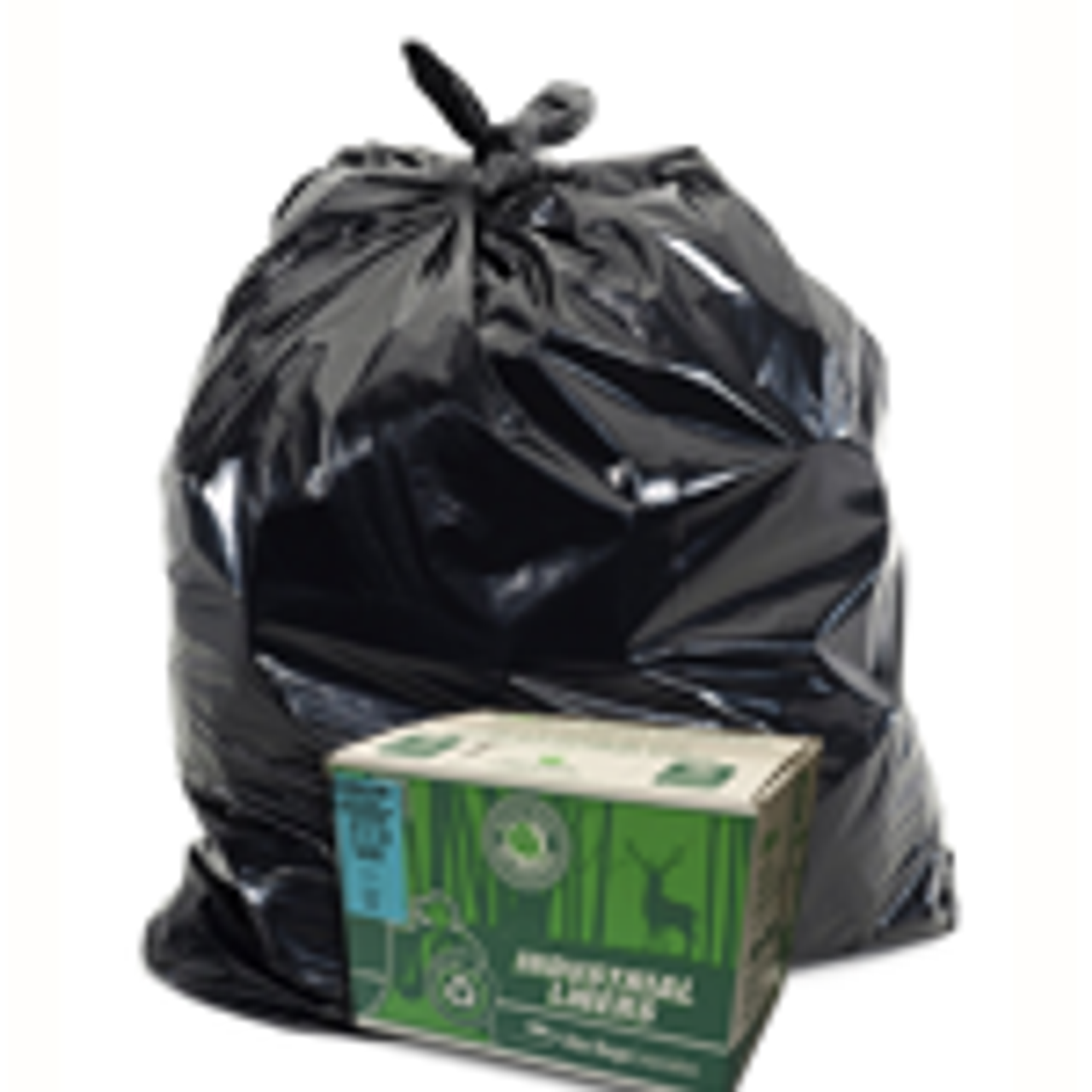 22" x 24" Industrial Garbage Bags - Black - 500