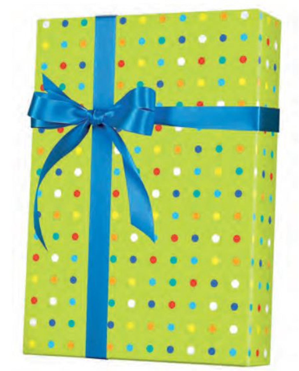 24" x 200' Party Dots Gift Wrap