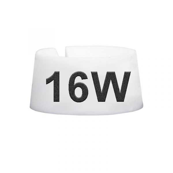 16W Size Markers White with Black Print