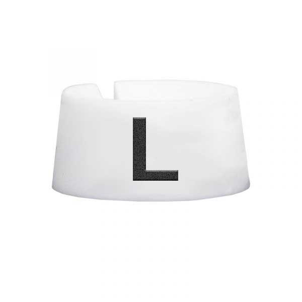 L Size Markers White with Black Print