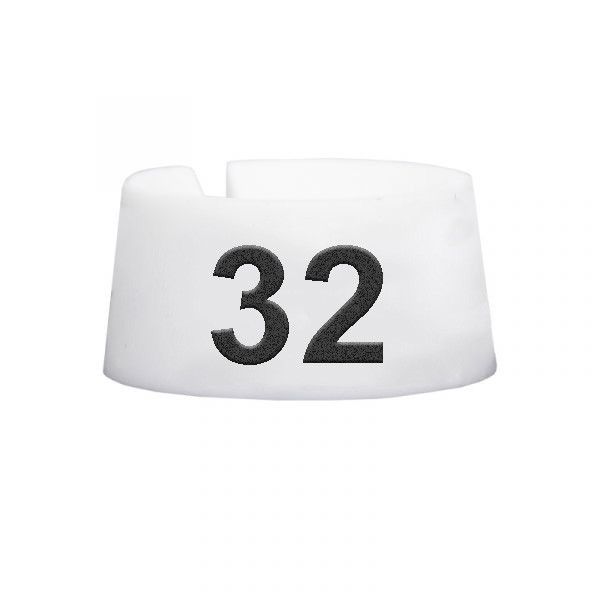 #32 Size Markers White with Black Print