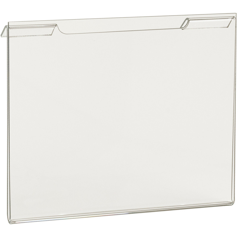 Acrylic 5-1/2"h x 7"w Sign Holder for Slatwall/Gridwall