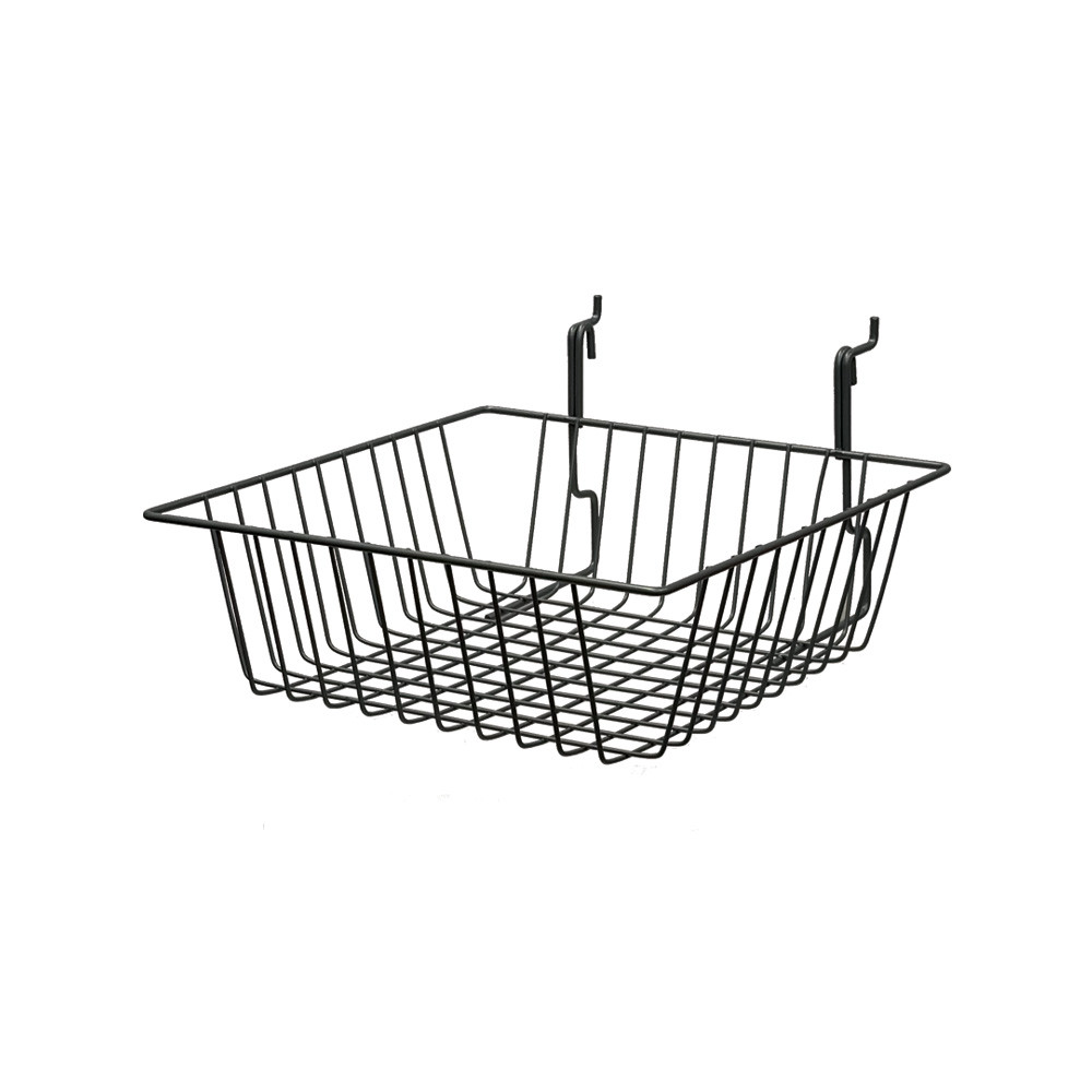 Black BSK13 Universal All Purpose Basket 12"w x 12"d x 4"h