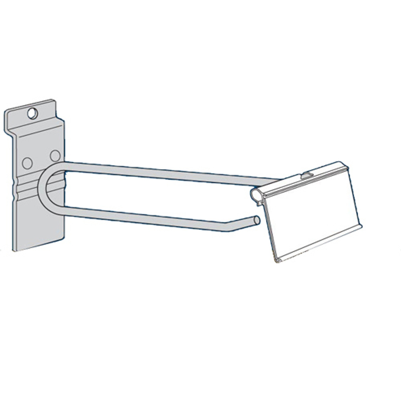 FS600SWFM8 8" Metal Flip Scan Slatwall Scanner Hooks