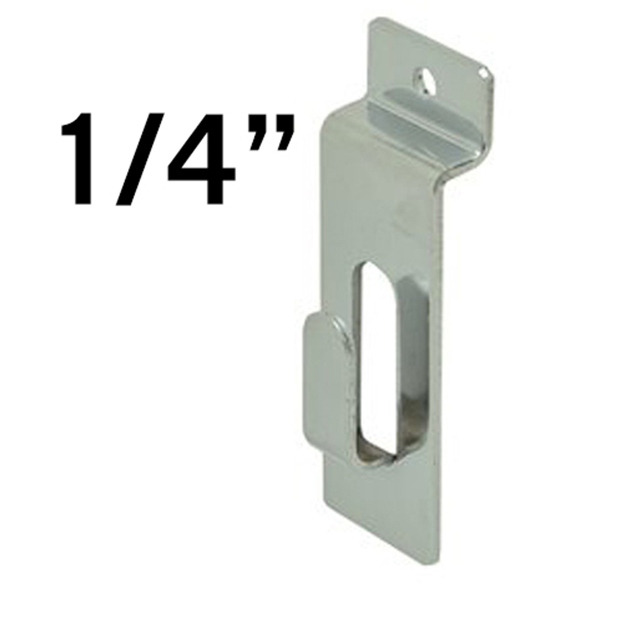 SW/NHK Chrome 1/4" Notch Hook for Slat Wall - ea.