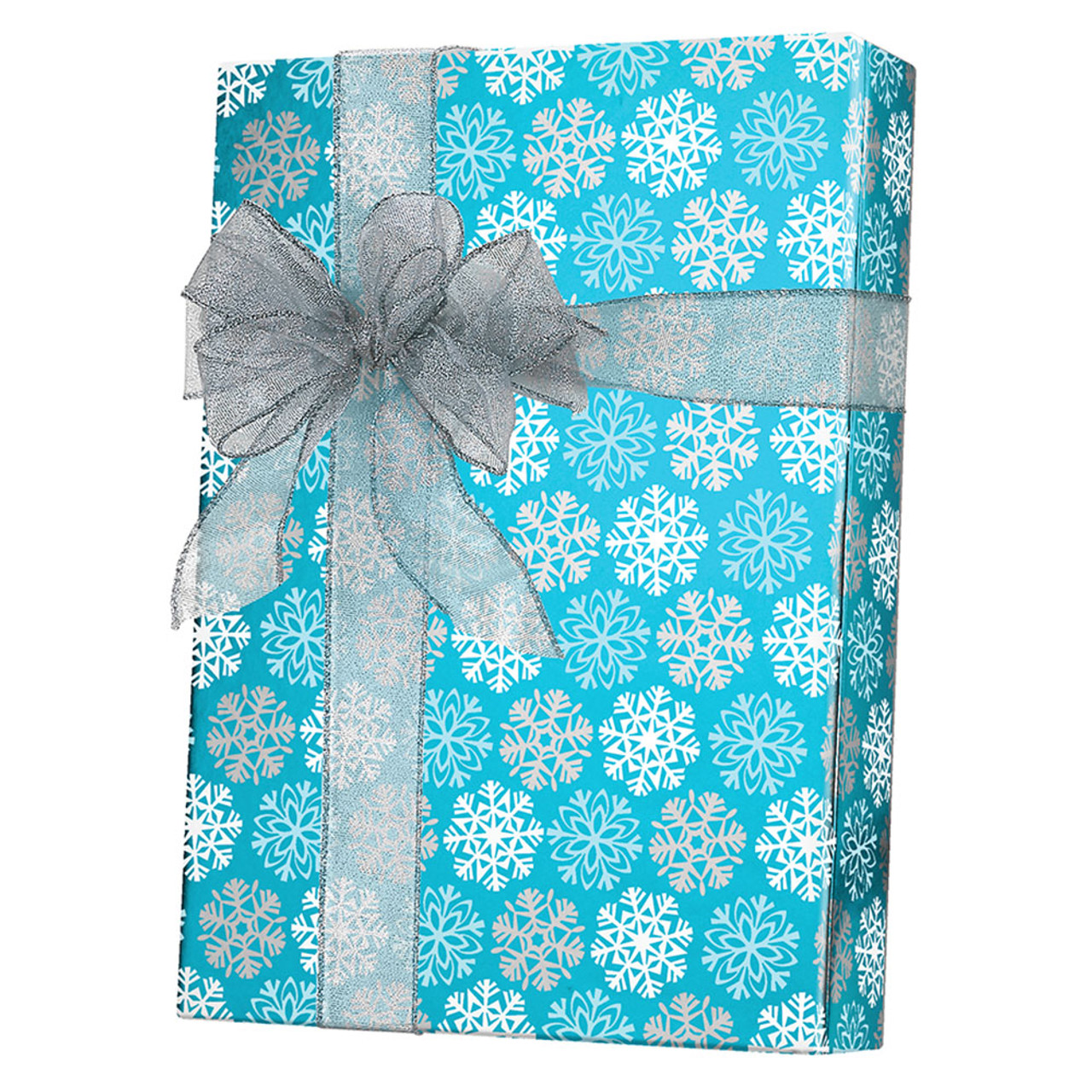 24" x 833' Snowflakes Gift Wrap