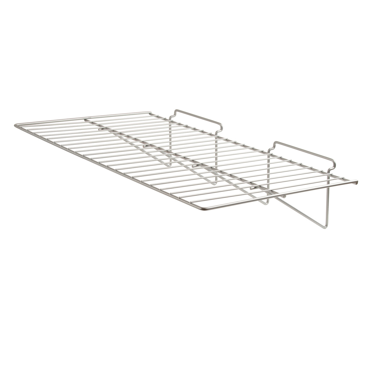 SWEC/2412 - Silver 24" w x 12" d Epoxy Straight Wire Slatwall Shelf - ea.