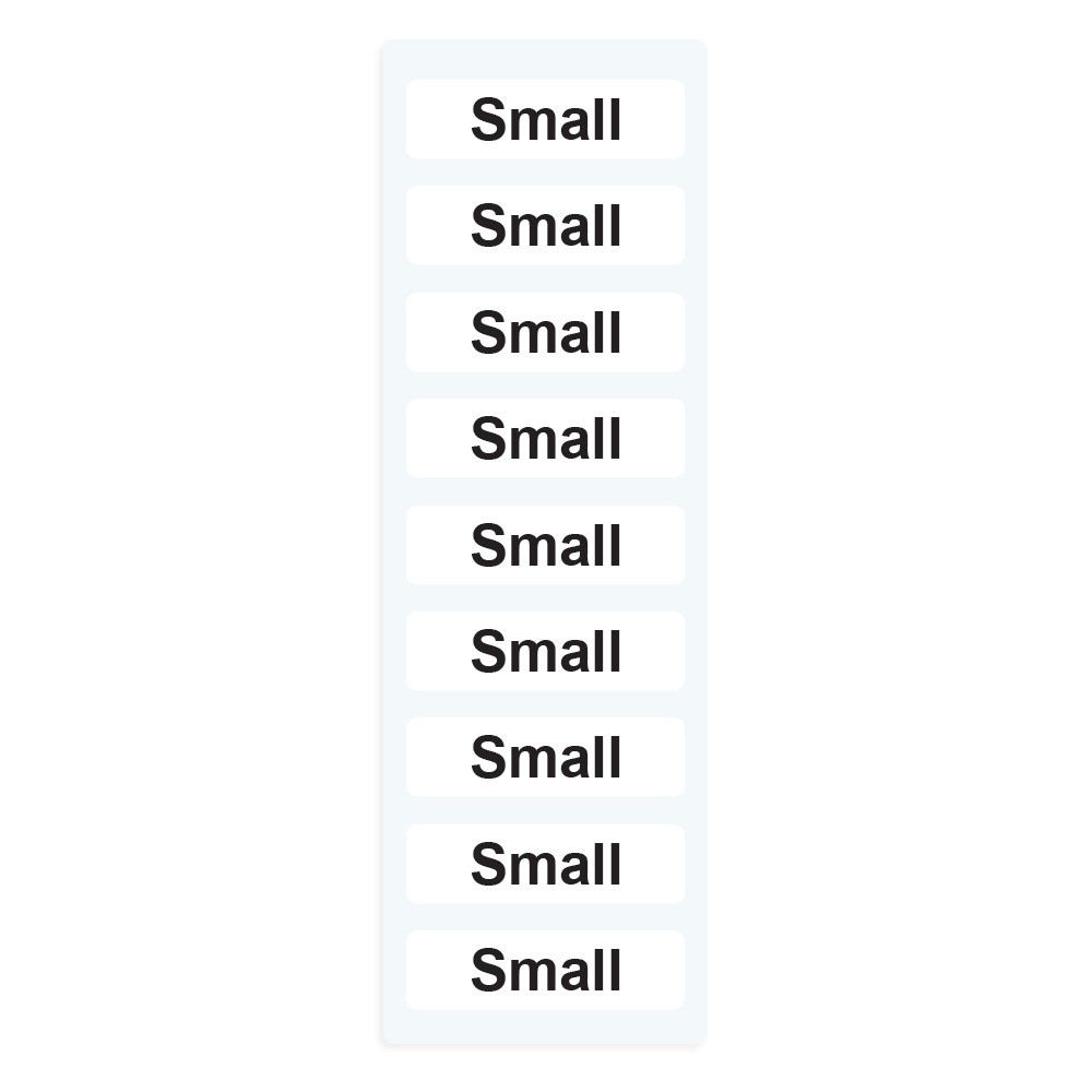 S Waist Size Labels