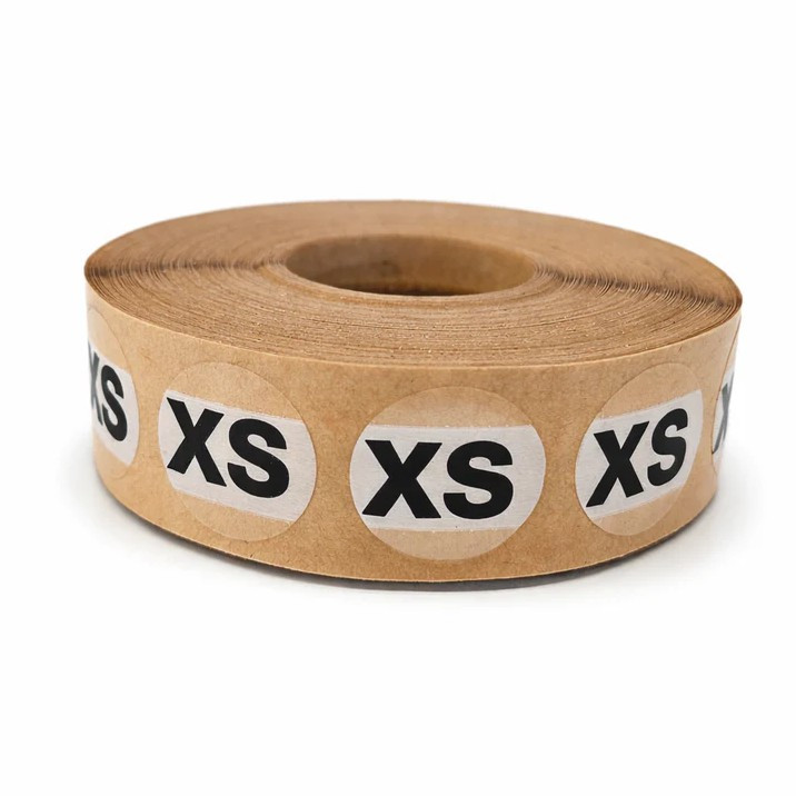 XS Clear Round Adhesive Labels