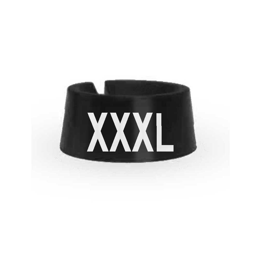 XXXL Size Markers Black with White Print
