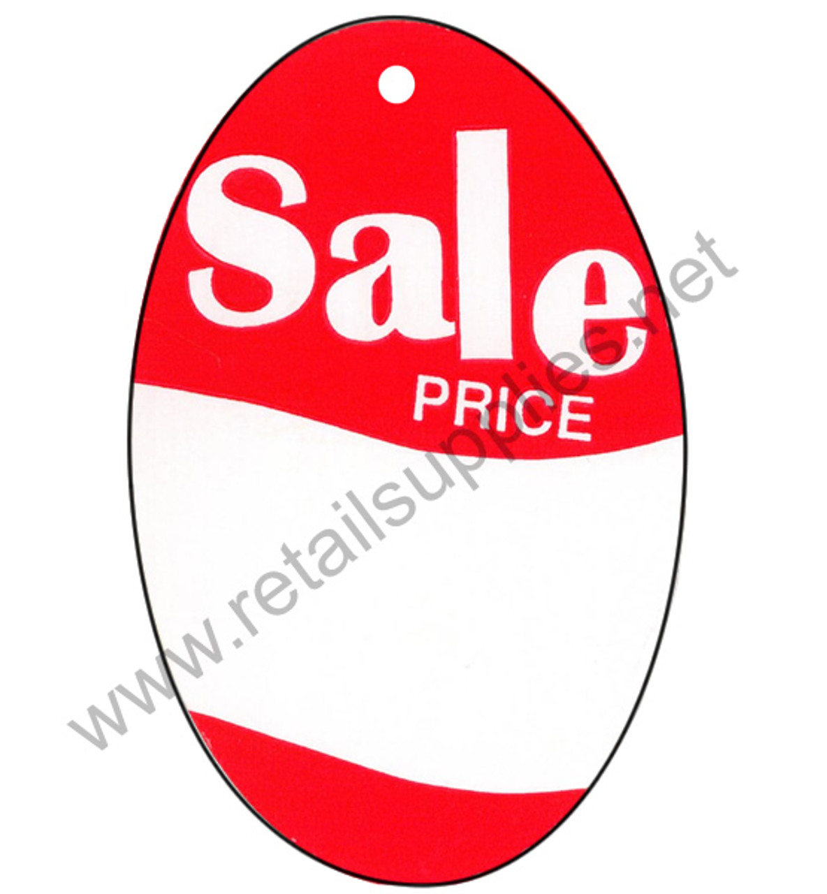 350B Oval Sale Tags