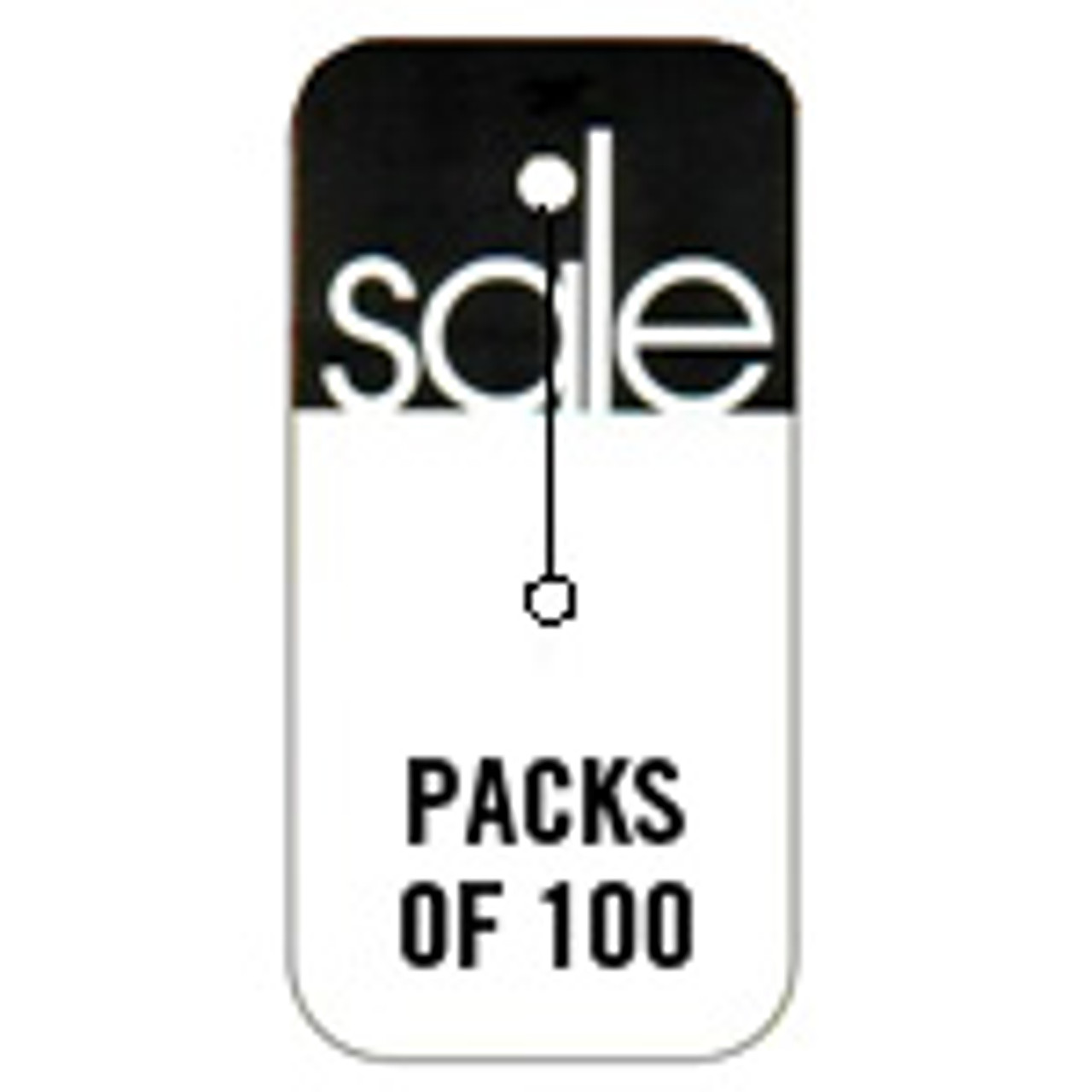 46-49 Large Black Sale Tag (100/Box)