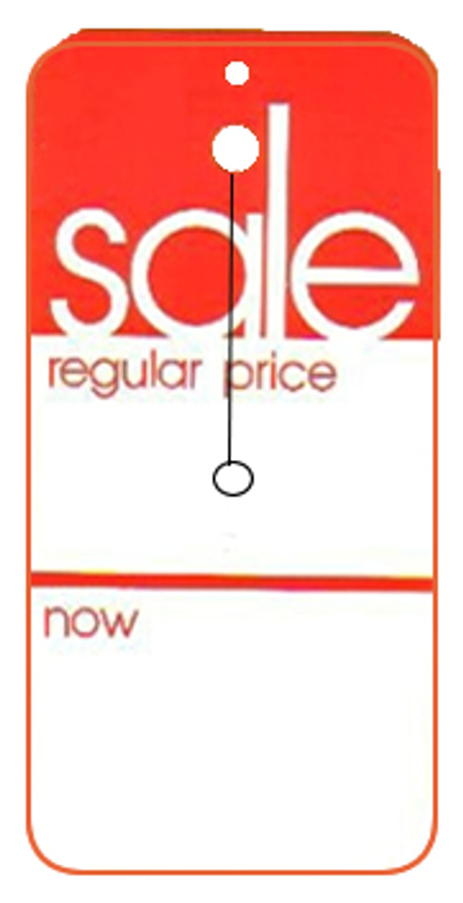 42-52 Medium Red Sale Tags (500/Box)