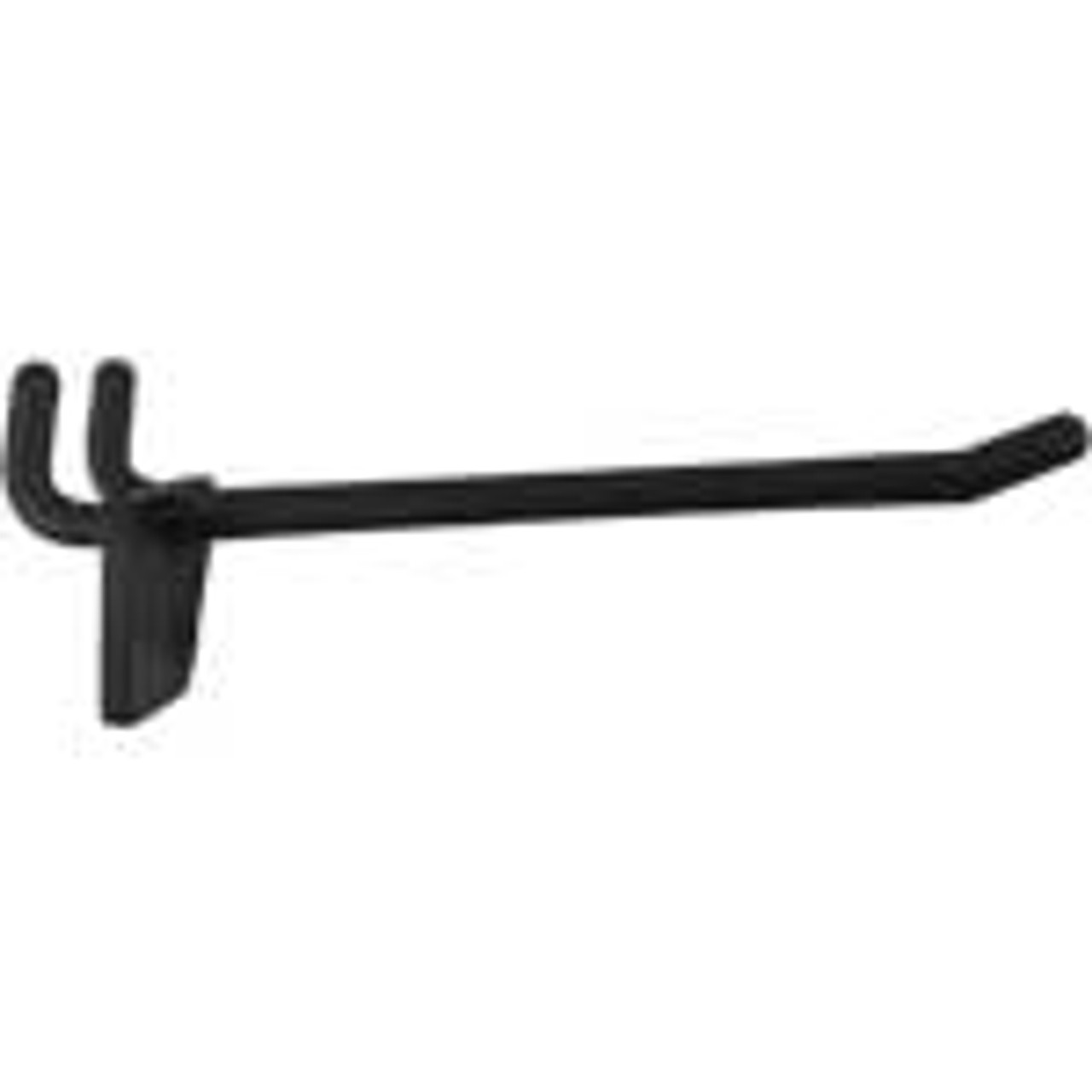 6" Lightweight Plastic Pegboard/Slatwall Hook-Black ea.