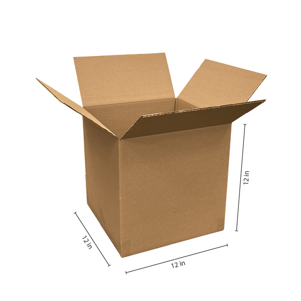 #20 - 12"l x 12"w x 12"h Corrugated Kraft Shipping Box