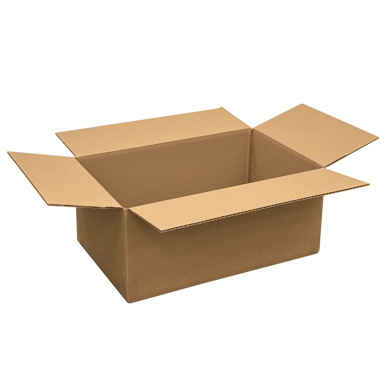 #129 - 17-1/4"l x 11-1/8"w x 7-1/4"h  Corrugated Kraft Shipping Box