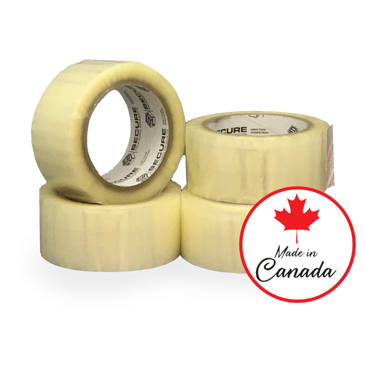 2" x 100 meters clear Packing Tape Replacement Rolls (Made in Canada)