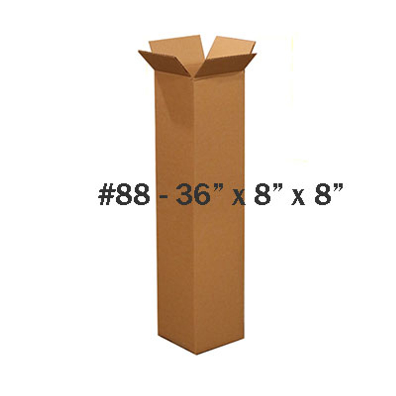 #88 - 36"h x 8"w x 8"d Corrugated Kraft Shipping Box - ea.