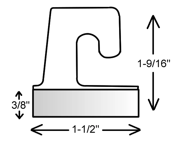 J Hook Hanging Repair Tab