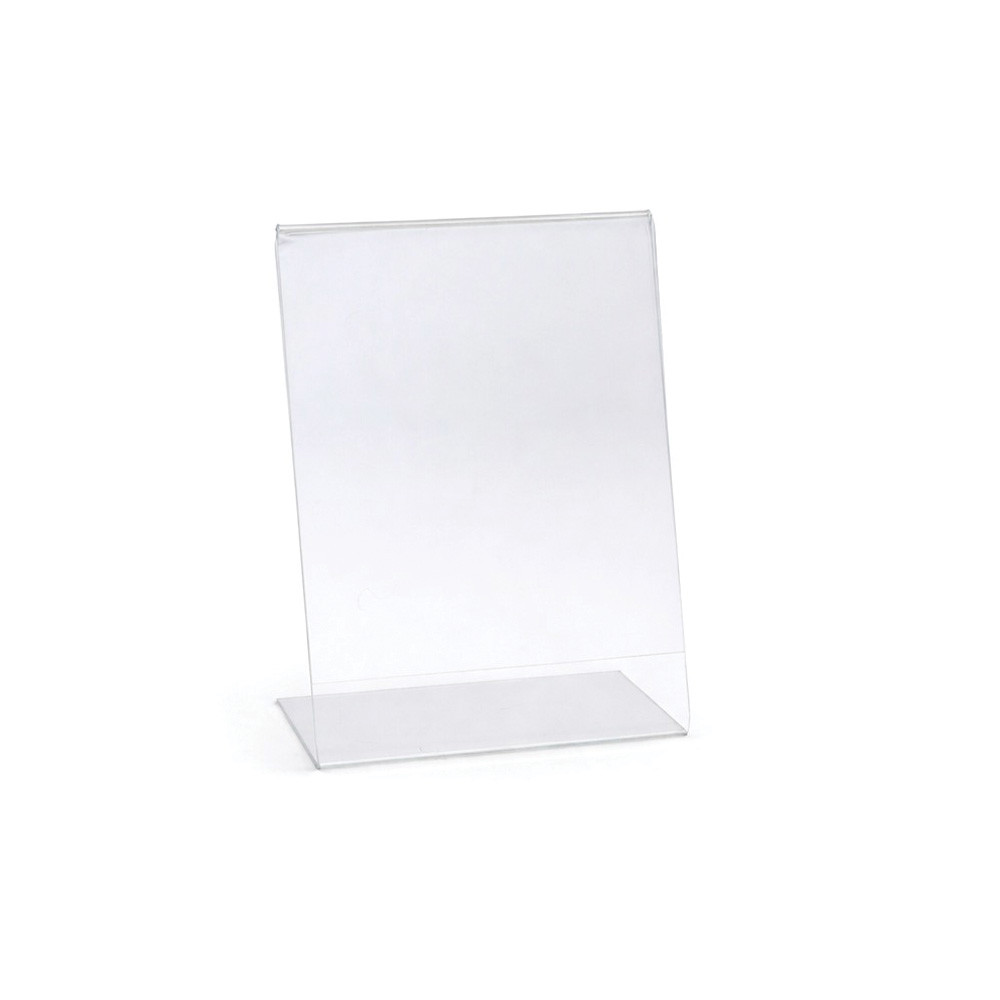 Slanted Acrylic 4"w x 6"h Sign Holder