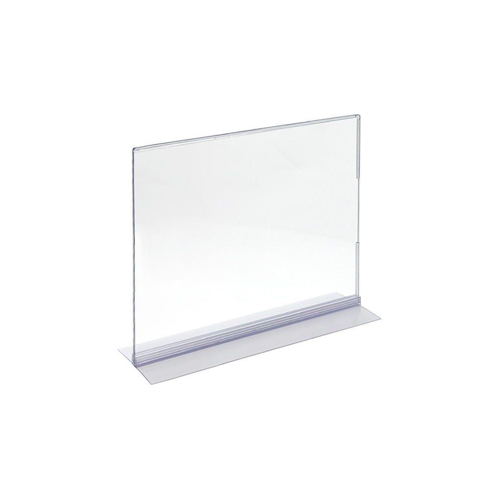 7"w x 5"h Side Loading Acrylic Straight Sign Holder