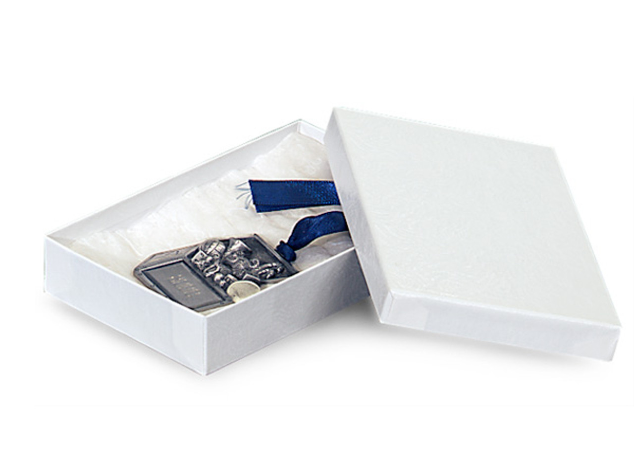 White #53 Premium 5-1/4"x3-3/4"x7/8" Jewellery Box