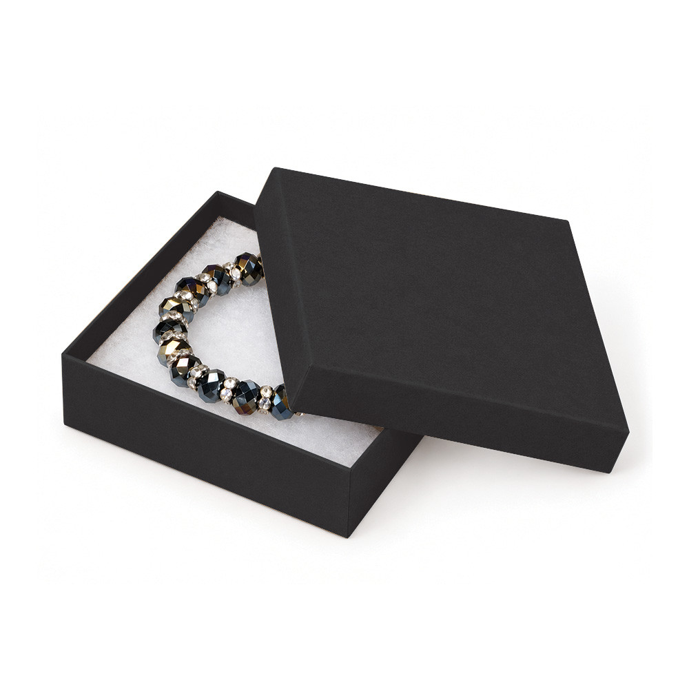 Black Kraft #33 Premium 3-1/2" x 3-1/2" x 1" Jewellery Box