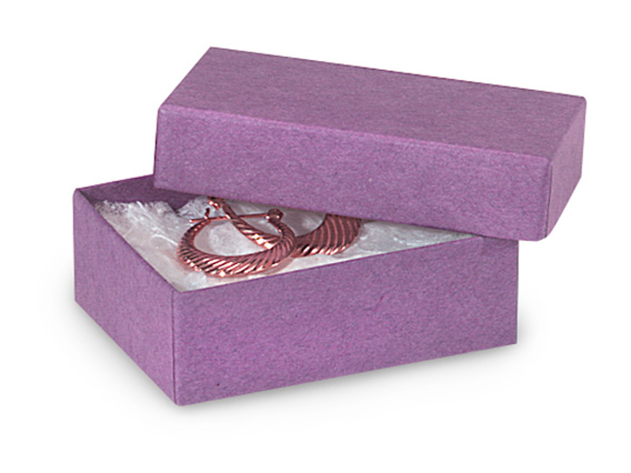 Purple #21 Premium 2-1/2"x1-1/2"x7/8" Jewellery Box