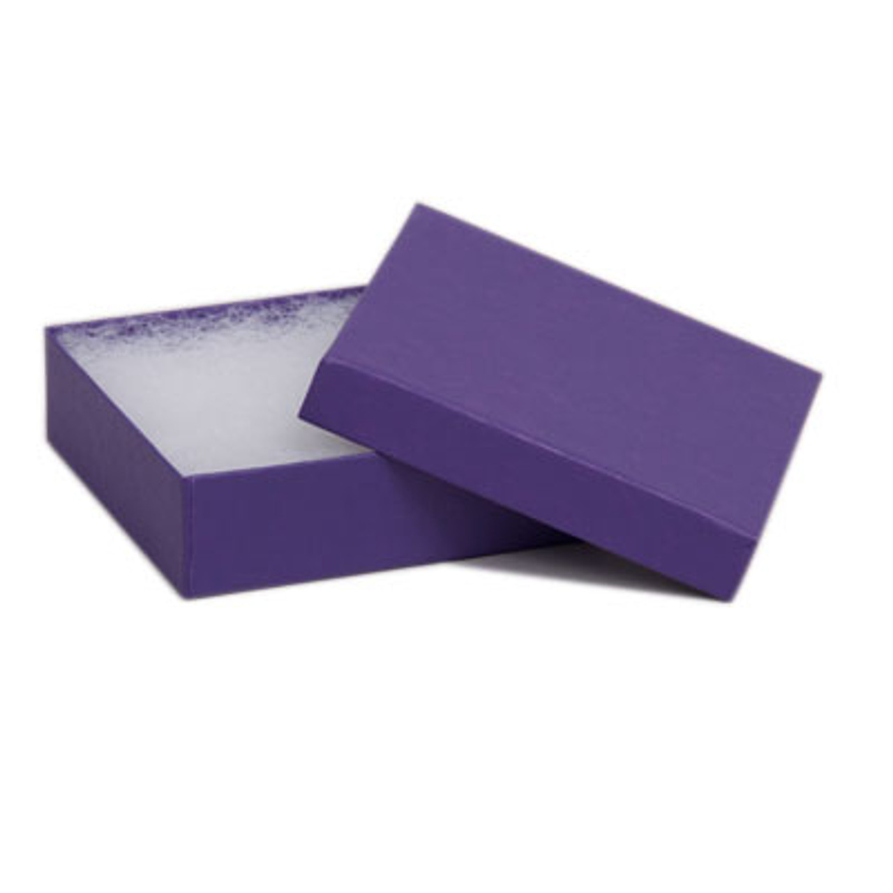 Purple #33 Premium 3-1/2" x 3-1/2" x 1" Jewellery Box