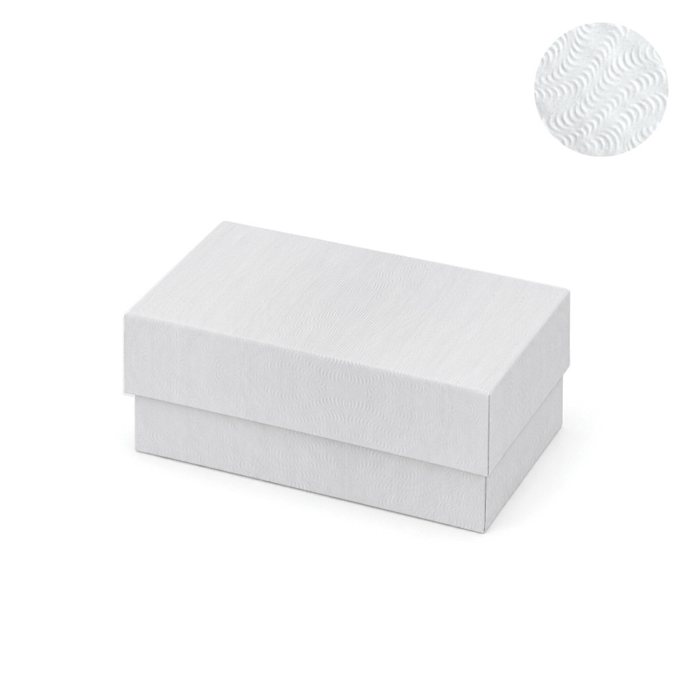 Embossed Swirl White #32 Premium 3-1/16"x2-1/8"x1" Jewellery Box