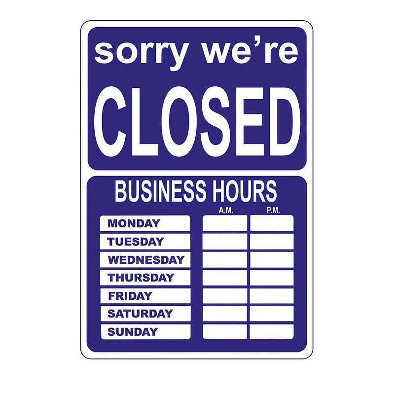 Small Open/Closed Sign - Retail Supplies by WR Display & Packaging