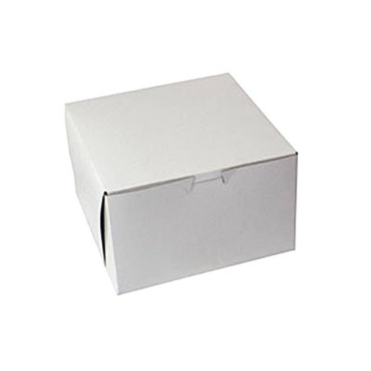 8"l x 8"w x 5"h White Bakery Cake Box per 100