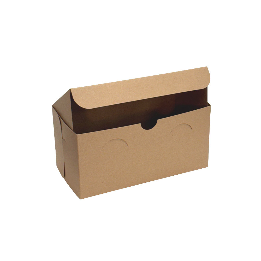 Kraft Cupcake Bakery Box 2 Cup Regular Size 8" x 4" x 4"