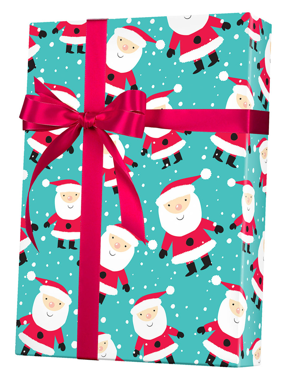 24" x 833' Snowy Santa Gift Wrap